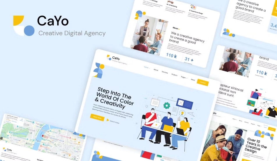 CaYo – Creative Agency Elementor Template Kit