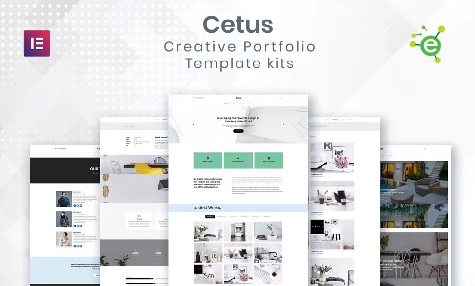 cetus creative portfolio elementor template kit 6514a07414f1b