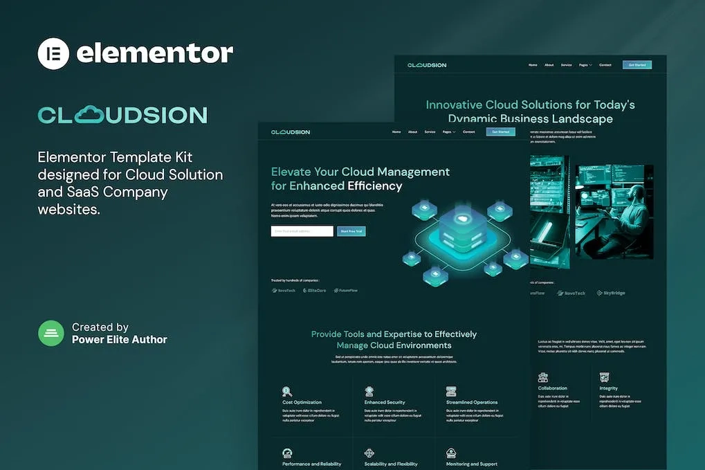 cloudsion cloud solution saas company elementor template kit 651428ec9e111