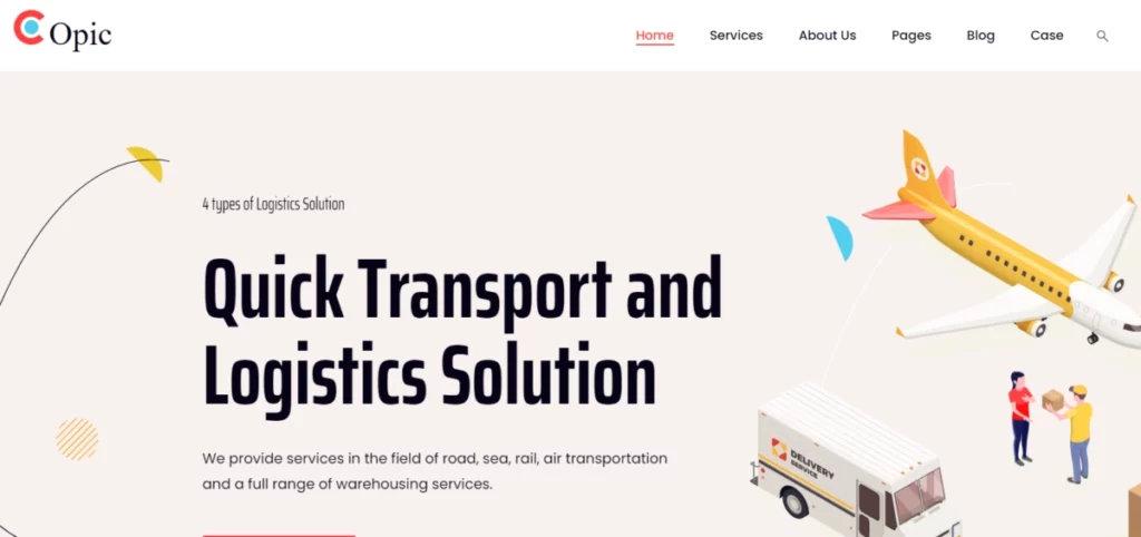 Copic – Transport & Logistics WordPress Theme 1.1
