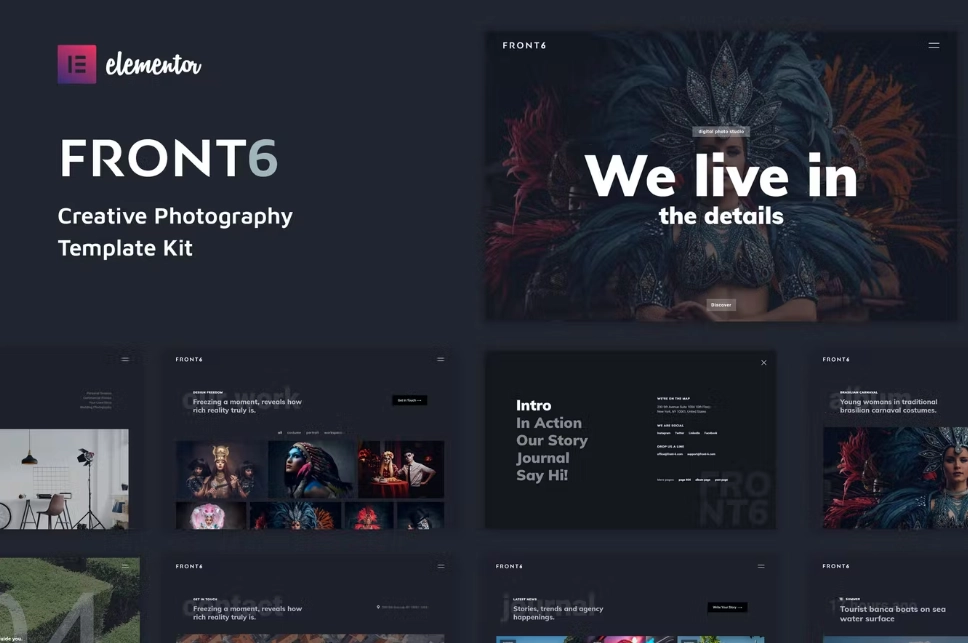 FrontSix – Creative Photography Template Kit