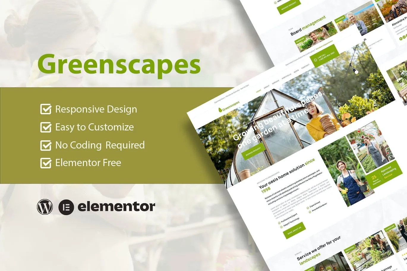 greenscapes garden landscape service elementor template kit 65147a0eb4223