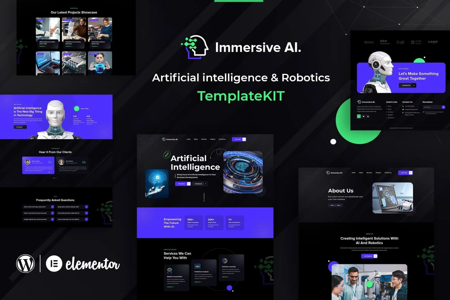 immersiveai robotics elementor template kit 65141f0d1c71f