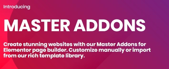 Master Addons Pro for Elementor – Forefront Elements for Elementor 1.9.7