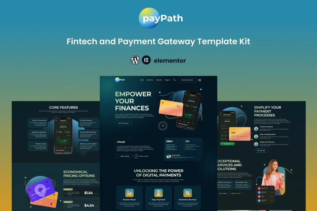 paypath online payment gateway elementor template kit 651482dbc8dd0