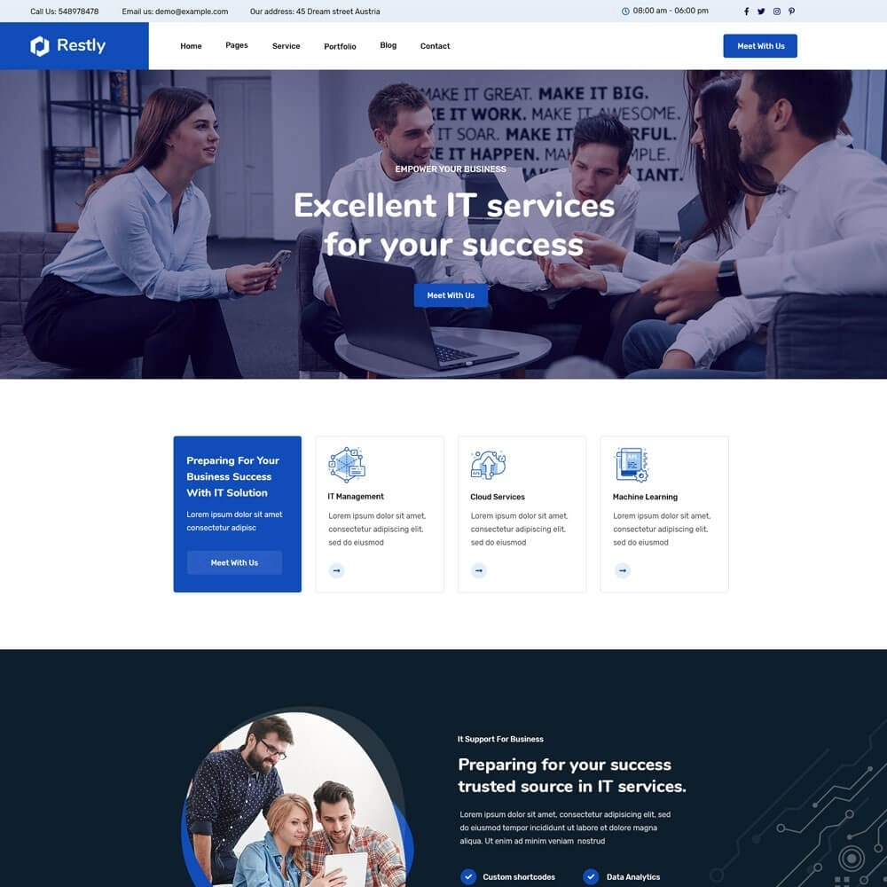 restly it solutions technology wordpress theme 1 2 3 650adf4991360