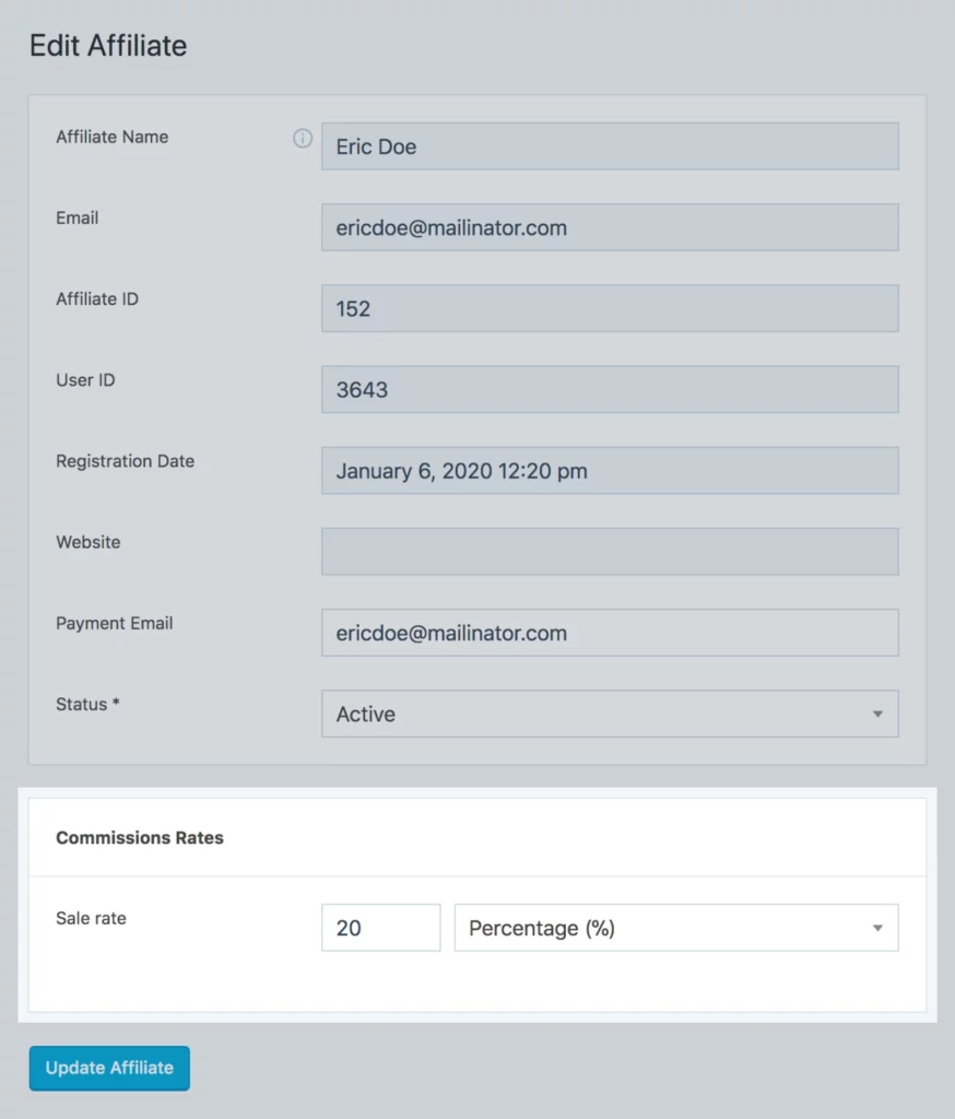SliceWP – Affiliate Commission Rates Add-On 1.0.6
