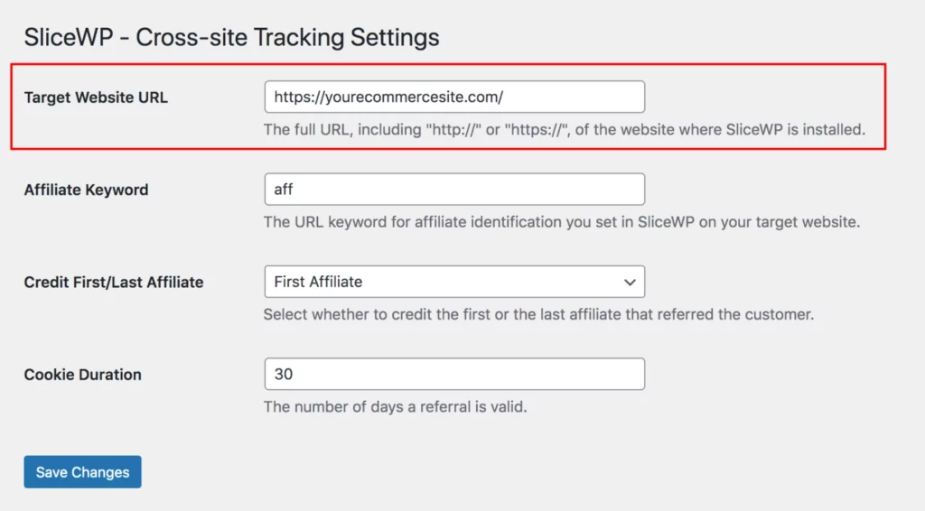 SliceWP – Cross Site Tracking Add-On 1.0.0