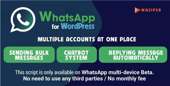 waziper whatsapp marketing tool for wordpress 1 0 6 650e292f78cab