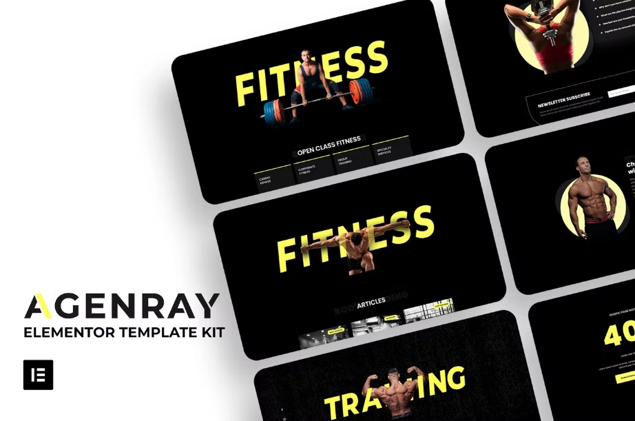 Agenray | Gym Elementor Template Kit