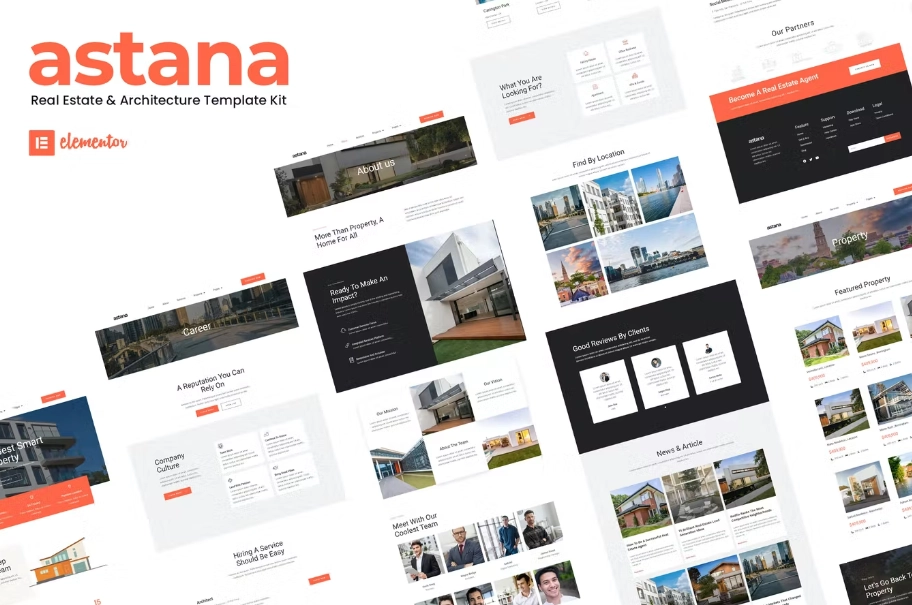 Astana – Real Estate & Architecture Elementor Template Kit