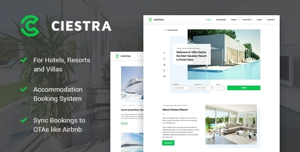 Ciestra – Resort WordPress Theme