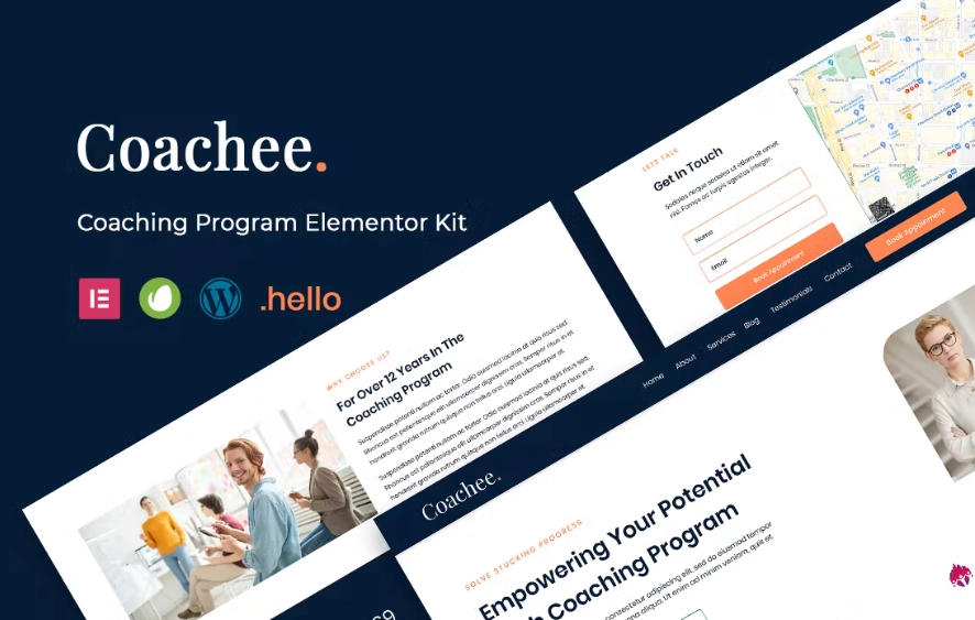 Coachee – Coaching Program Elementor Template Kit