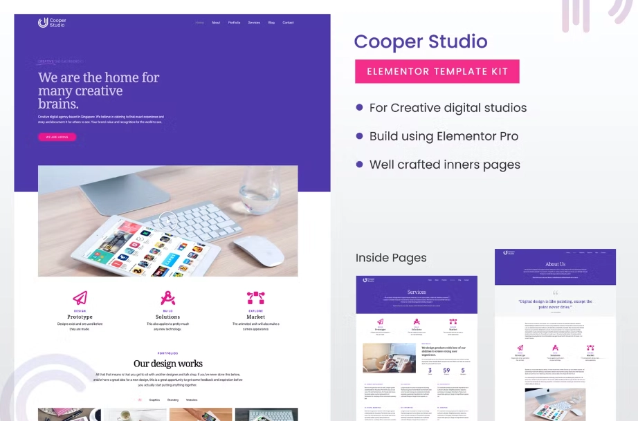 Cooper Studio Elementor Template Kit