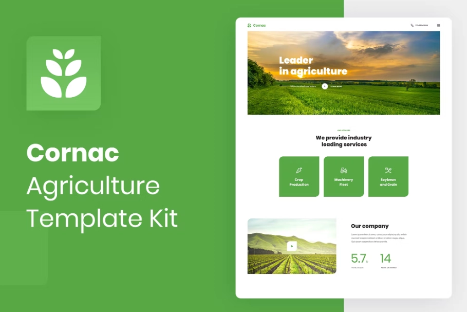 Cornac – Agriculture Elementor Template Kit