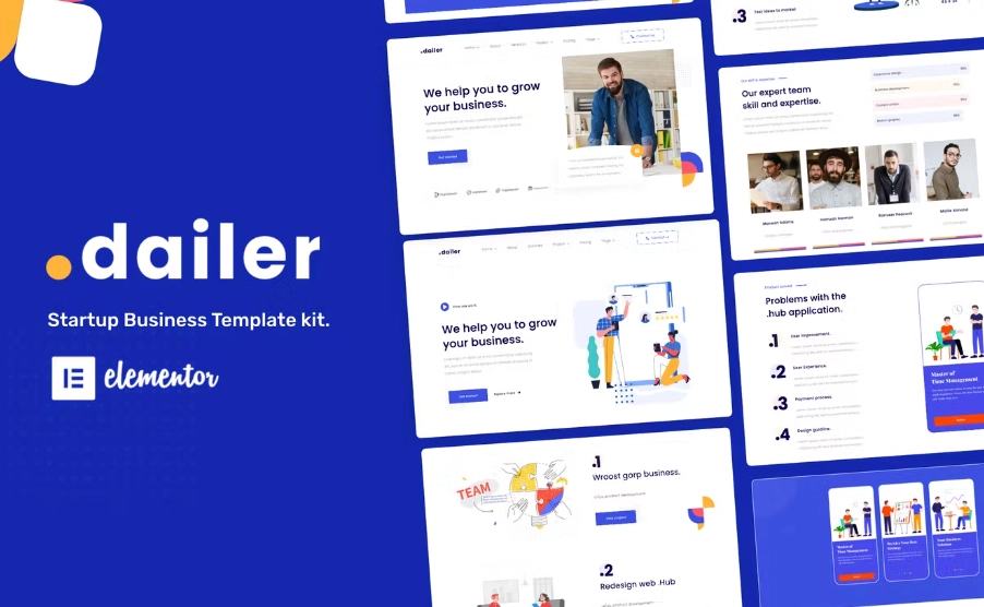 Dailer – Startup Elementor Template Kit