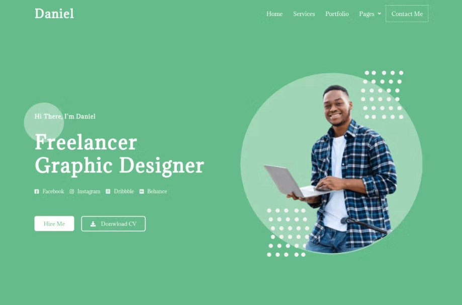 Daniel – Personal Freelancer Elementor Template Kit