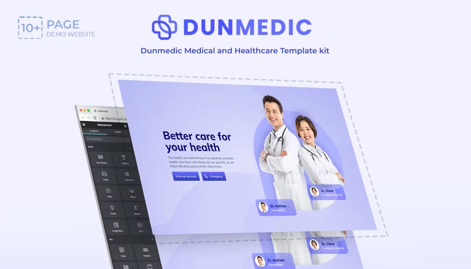 Dunmedic – Medical & Healthcare Elementor Template Kit