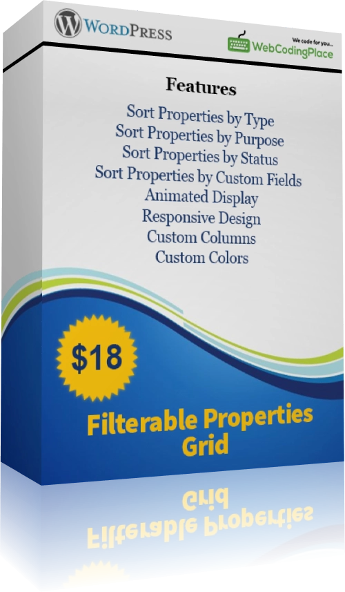 Filterable Properties Grid – Real Estate Manager Extension