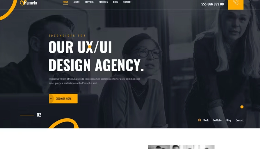 Hamela – Digital Agency Services Elementor Template Kit