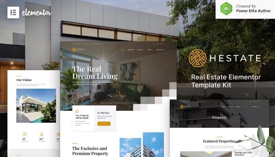 Hestate – Real Estate Elementor Template Kit