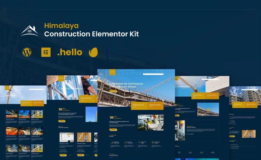 Himalaya – Construction Elementor Template Kit