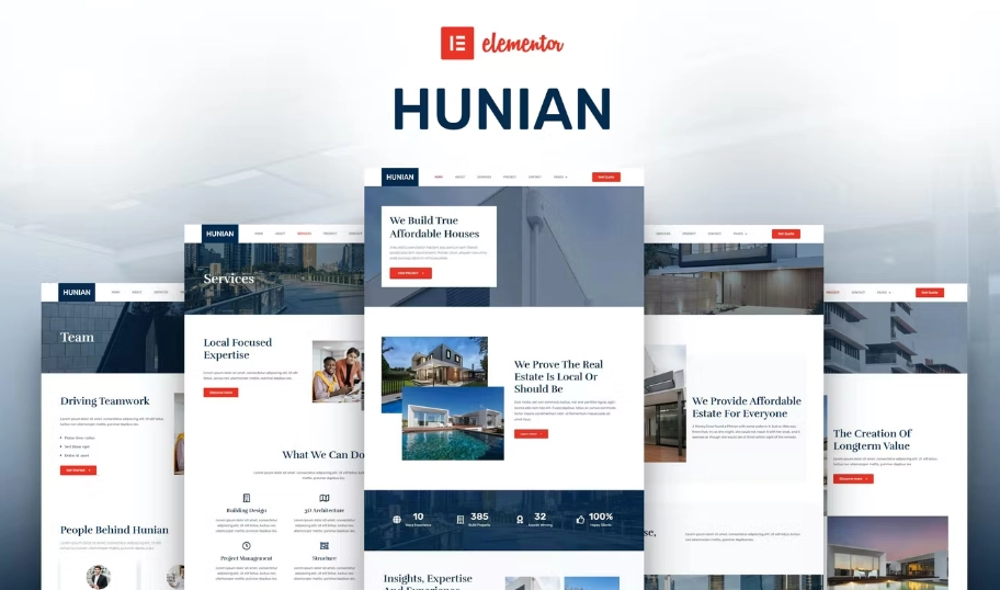 Hunian – Real Estate Elementor Template Kit