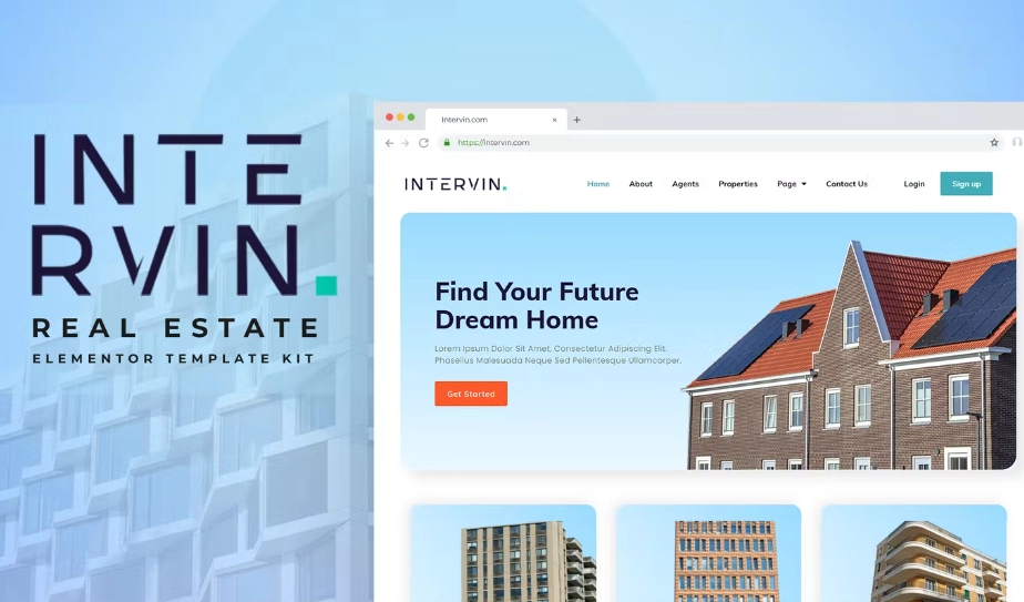 Intervin – Real Estate Elementor Template Kit