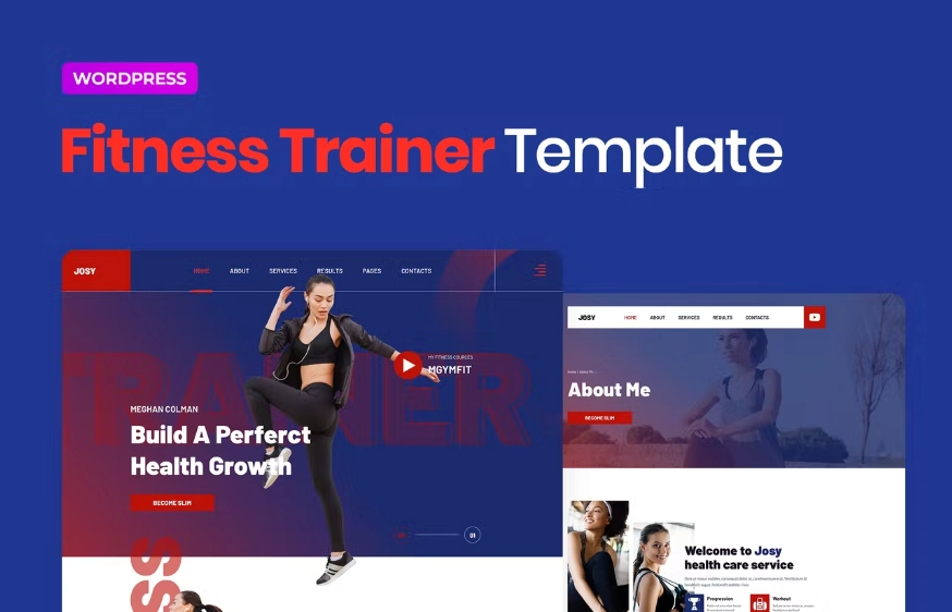 Josy – Sport & Fitness Elementor Template Kit