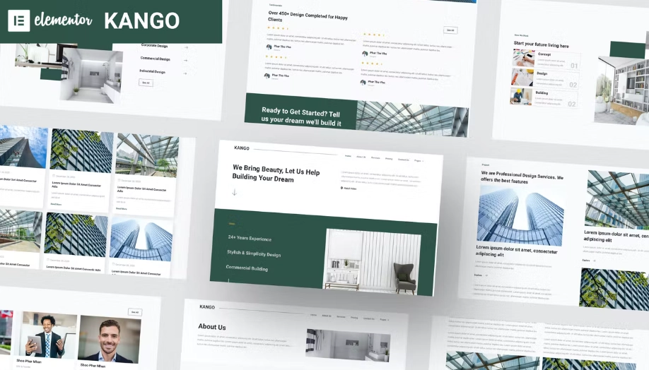 Kango – Architecture Elementor Template Kits