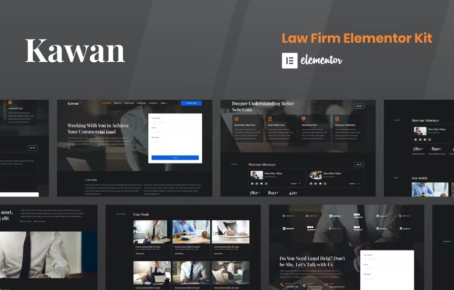 Kawan – Law Firm Elementor Template Kit