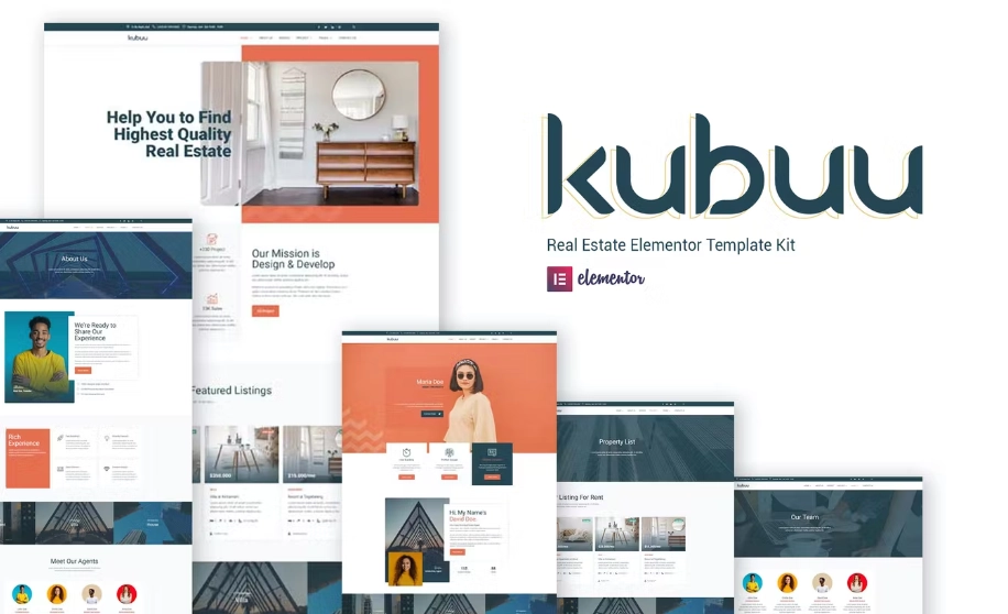 Kubuu – Real Estate Elementor Template Kit