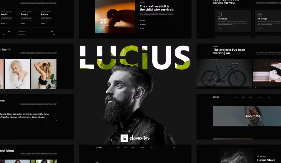 Lucius – Personal Portfolio Elementor Template Kit