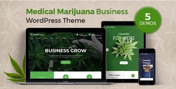 MediGreen – Medical Marijuana & Dispensary WordPress Theme