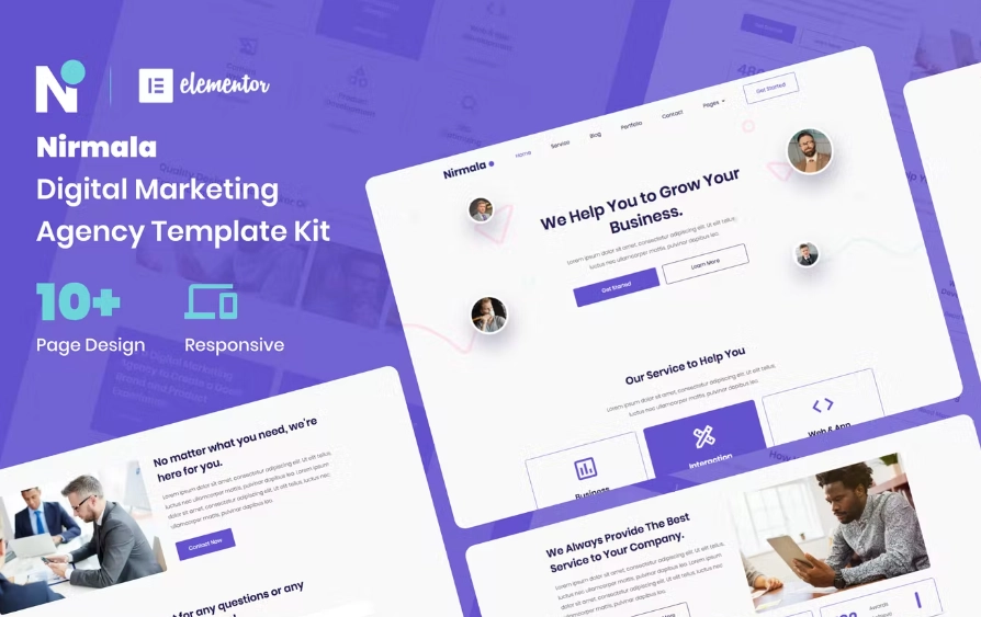 Nirmala – Digital Marketing Agency Elementor Template Kit