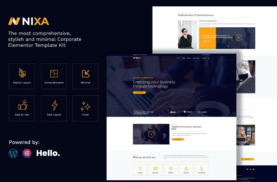 Nixa – Business & Services Elementor Template Kit