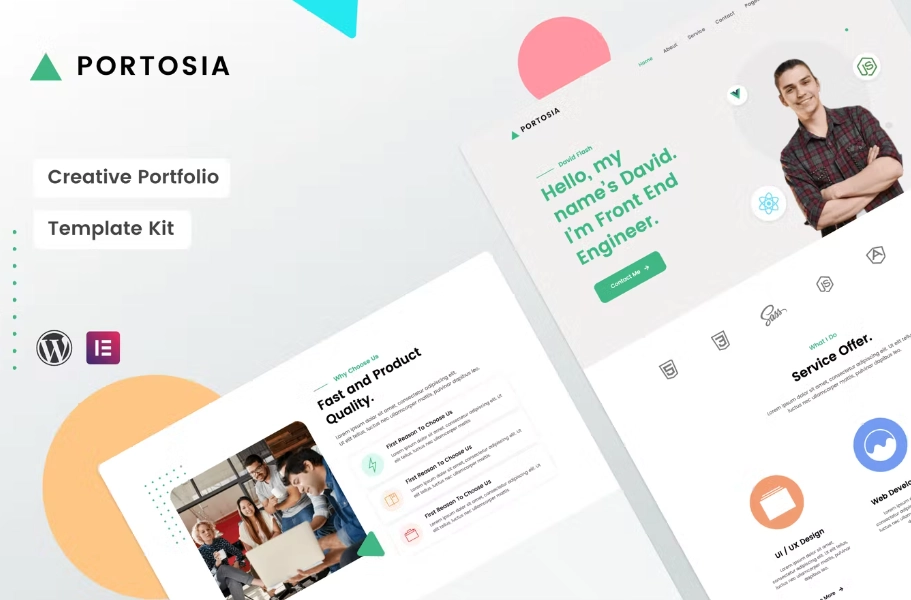 Portosia | Creative Portfolio Template Kit