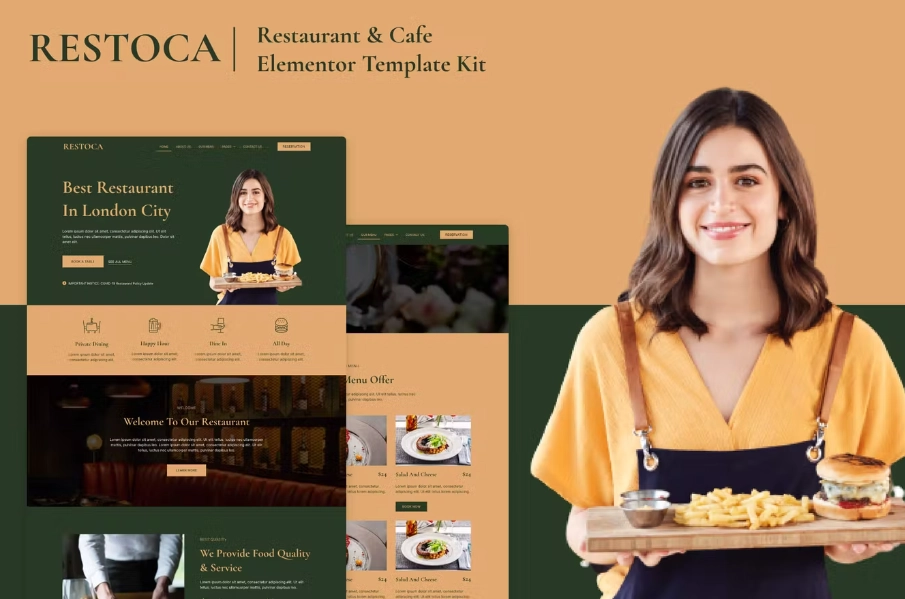 Restoca – Restaurant & Cafe Elementor Template Kit