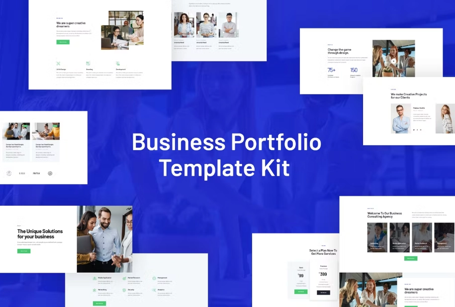 Rhodos – Business Portfolio Elementor Blocks & Template Kit