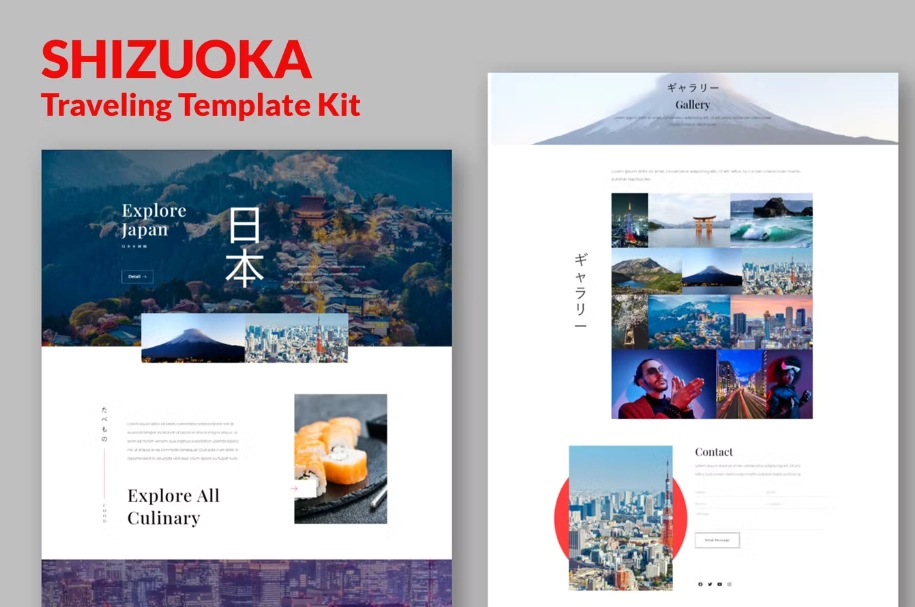 Shizuoka – Travel Elementor Template Kit