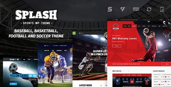 Splash – Sport Club WordPress Theme for Basketball, Football, Hockey
