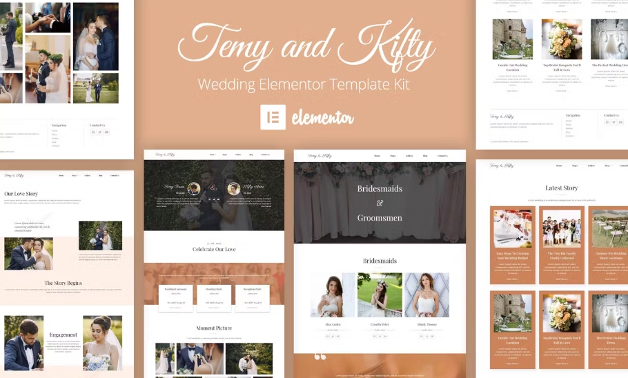 Temy and Kifty Wedding Template Kit