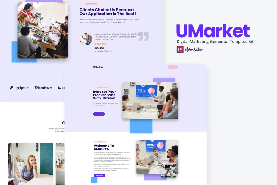 UMarket – Digital Marketing Elementor Template Kit