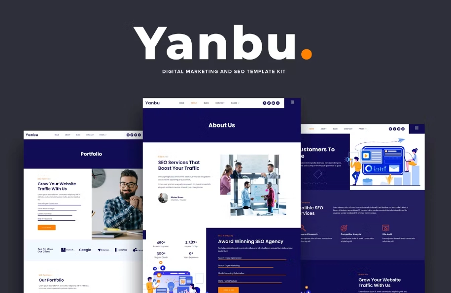 Yanbu – Digital Marketing & SEO Elementor Template Kit