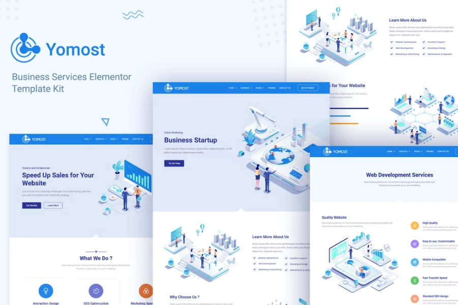 Yomost – Business Services Elementor Template Kit