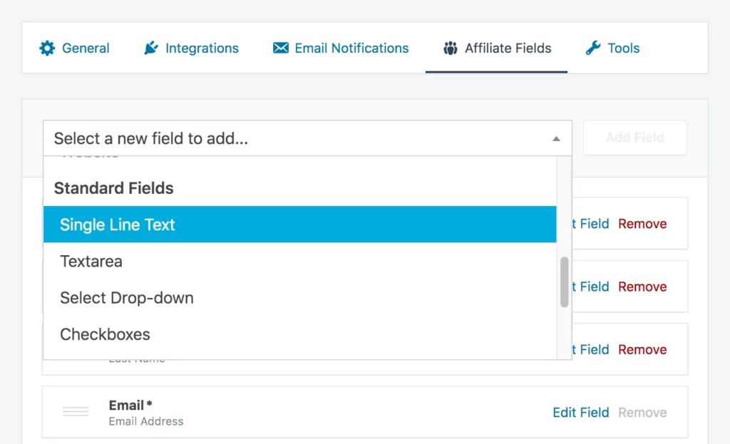 SliceWP – Custom Affiliate Fields Add-On 1.0.2