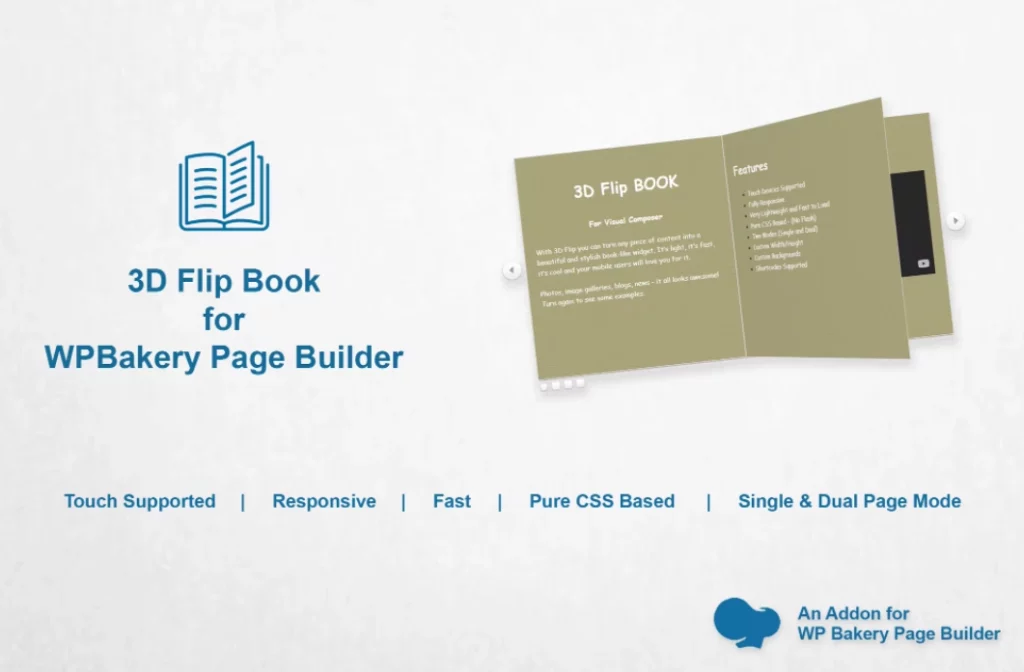 3D Flipbook for WPBakery Page Builder 3.0