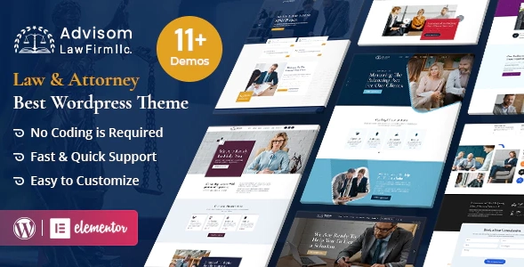 Advisom | Law Firm WordPress Theme 1.1