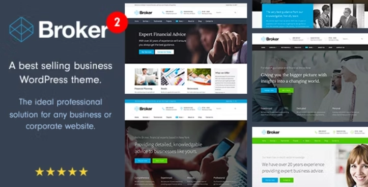 Broker – Business and Finance WordPress Theme 2.0.1