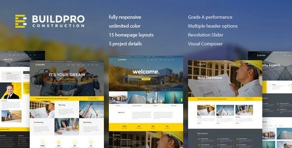 BuildPro – Business, Building & Construction WordPress Theme